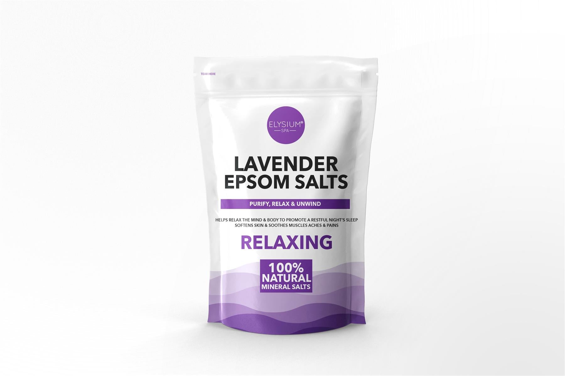 Elysium Spa Lavender Epsom Salts 1kg Elysium Spa Lavender Epsom Salts 1kg